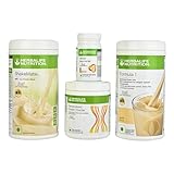 Herbalife Nutrition Weight Loss Combo,F1 Vanilla, Shakemate, Protein 200 gm With Afresh Cinnamon Energy Drink (Pack of 4 Vanilla Flavored)