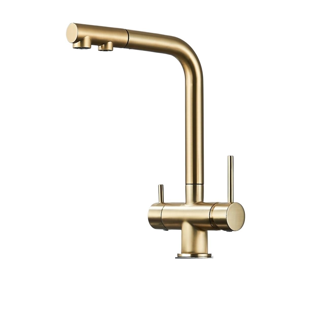 Filtre à eau robinet de cuisine flexible avec mitigeur chaud froid en laiton