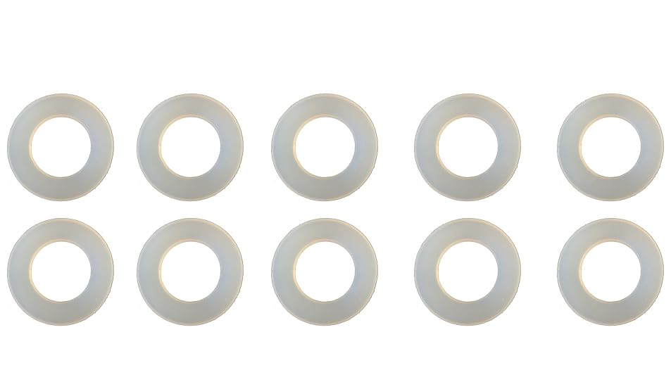DONLAB 10 pcs Silicone Gasket Seal Ring for Replacement GL45 Screw Cap