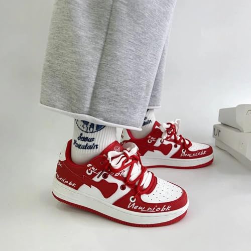 Love Heart Letter Print Platform Fashion Sneakers Skate Shoes Gifts Aesthetic Casual Chunky Shoes for Women4
