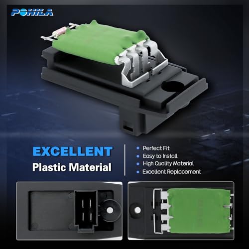 Image of Blower Motor Resistor Control Module Compatible with 97-00 Ford Contour,00-11 Focus,10-13 Transit,99-02 Mercury Cougar,97-00 Mystique Replaces YH1696 973012 20043 RU427 YS4Z18591AA 3M5Z18591BA 973-012