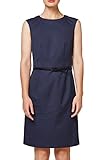  ESPRIT Collection Damen 088EO1E004 Kleid, Blau (Navy 400), 40