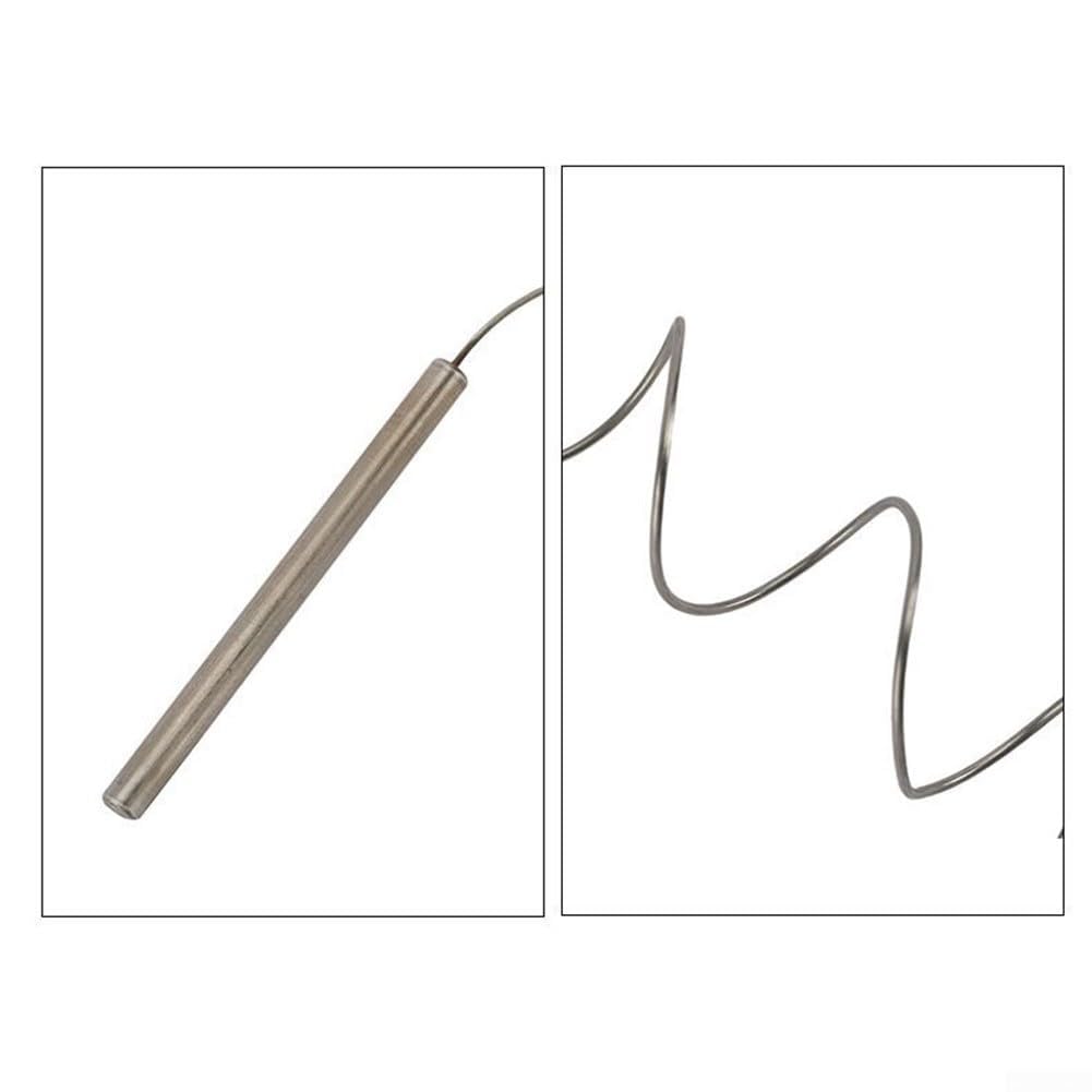 Termometro da forno con sonda in acciaio inox 0-500 °C per forni, griglie, stufe a legna, grande facile da leggere per quadrante, design resistente alla ruggine (tipo flangia)