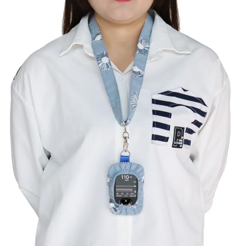 Dexcom G7 Receiver Case with Lanyard for Dexcom G7 Receiver Holder Case Blood Glucose Meter Pouch Dexcom G7 Receiver Neck Pouch Diabetes Supplies