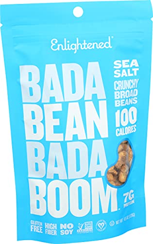 Enlightened Plant Protein Bean Snacks Sea Salt, 4.5 Oz #TOP4
