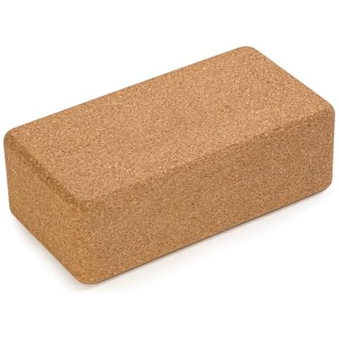 Yoga Studio Cork Yoga Block with Rounded Edges Cover