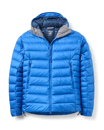 Rab Men's Electron Pro Down Hooded Jacket, Maya Blue, Medium