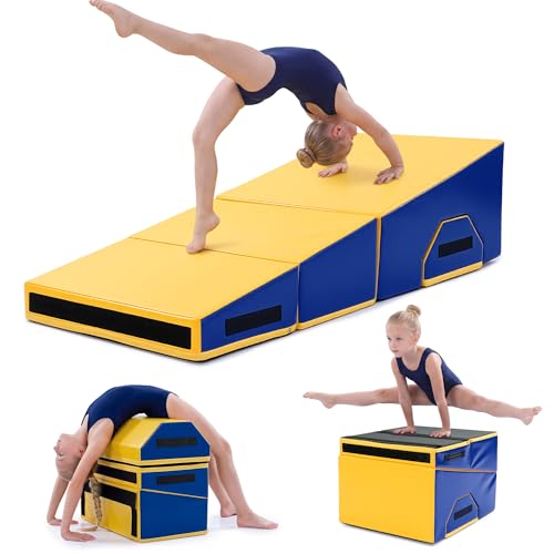 MABOZOO Folding Incline Gymnastics Mat for Kids