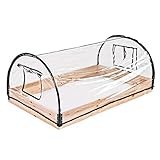 DEMA Foliengewächshaus Folienfrühbeet Gewächshaus Frühbeet Treibhaus mit Holzrahmen