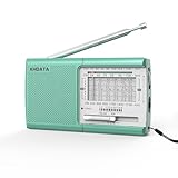 Poste radio : grand écran pour le réglage de la radio portable, gros boutons rotatifs pour un ajustement plus facile de la fréquence radio, avec une prise casque de 3.5 mm pour que vous puissiez toujours brancher vos écouteurs et profiter de vos chaînes radio préférées.