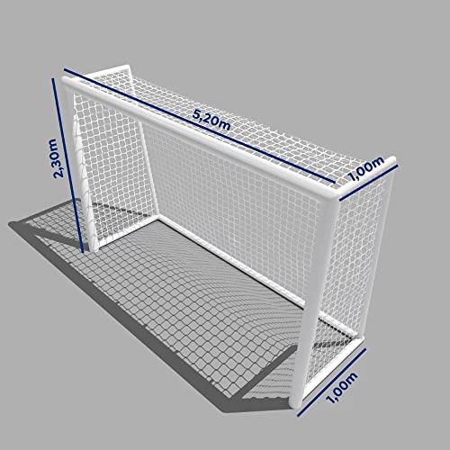 Par de Rede para Trave de Gol Society Suiço 5mts Caixote Fio 4 Nylon