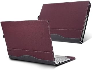 Gruattreay Cover Case Compatible with HP EliteBook Ultra G1i 14 inch (2025) Laptop PU Leather Detachable Notebook Sleeve Computer Protective Shell (Red)