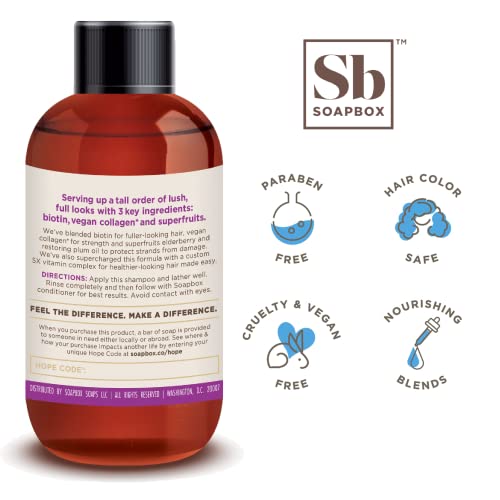 Soapbox Biotin Conditioner, Travel Size Biotin & Collagen Super Fruit, Bulk 24 Pack Travel Toiletries, | Volumizing & Softening Conditioner To Promote Hair Growth, Strength, 24-Pack, 3.3 Oz Each #TOP4