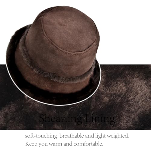 unisex Design. - Detailansicht von Harssidanzar Lammfell Fischerhut Test – Dealfoxx.de