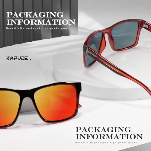 KAPVOE Polarized Sunglasses Men Women UV400 Protection Sport Glasses Driving Fishing Cycling Beach Golf Running - K2404 — view 4
