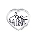 Be Mine Cute Quote Handwrite Mirror Heart Portable Hand Pocket Makeup