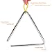 Triángulo Musical,2 Pack Instrumento Triángulo Music Triángulo de 6 Pulgadas Ritmo Educativo...
