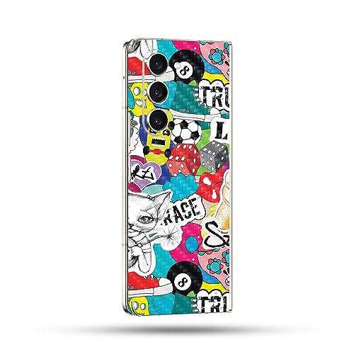 Image of MightySkins Skin Compatible with Samsung Galaxy Z Fold 5 Full Wrap - Puppy Fall | Protective, Durable, and Unique Vinyl Decal wrap Cover | Easy to Apply, Remove, and Change Styles | Made in The USA