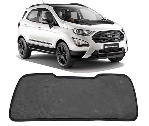 Image of Autofact Dicky Curtain for EcoSport | Custom Fit Rear Windshield Sunshade | UV & Heat Protection | Foldable Mesh | Privacy & Cooling Car Accessory