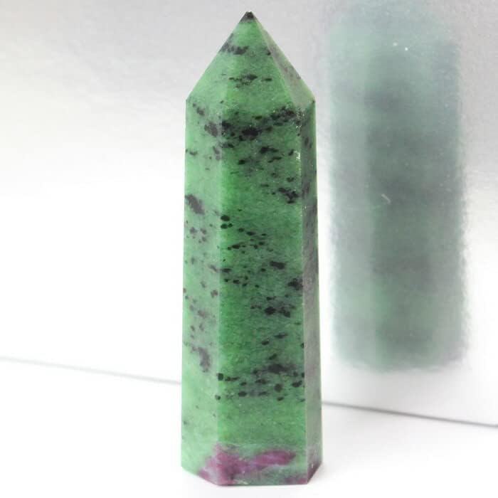 ルビーインゾイサイト 原石 ポイント Point 浄化 石 置物 原石 ポイント ルビー ruby 天然石 パワーストーン a273