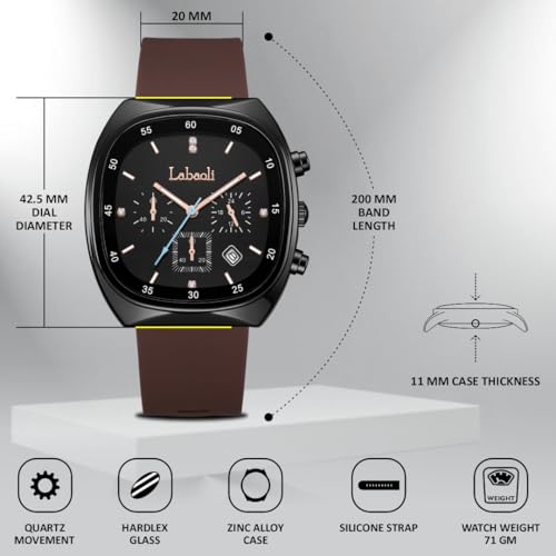 Image of Quadra 5681 Chronograph Watch for Women with Fashion-Led Dial Design, Silicone Strap Comfort, Luminous Hands & Date Display I Ladies & Girls | Casual, College, Everyday & Gifting