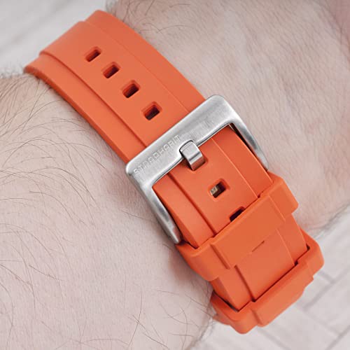 Image of StrapHabit Quick Release Rubber Watch Strap Band FKM 20mm 22mm 24mm