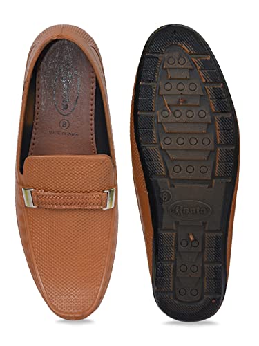Image of AJANTA Men's Slip-on PVC Loafer | Waterproof & Rain Shoes| Slip Resistant Flexible Outsole | Lightweight Formal Moccasins for Office & Party