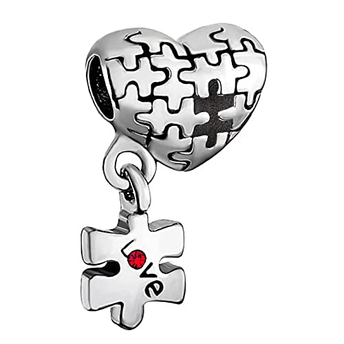 Image of Autism Charm Compatible with Pandora Bracelet for Women