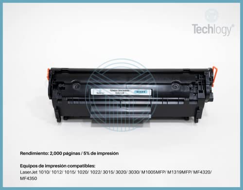Tinta Y Tóner, Office Product toner 12a hp Marca Techlogy (2)