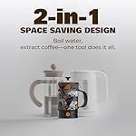 Stoke Voltaics Electric French Press Coffee Maker, Boil Water & Press Coffee 2-in-1, Portable Design for Camping, Travel, 6 Minute Brew Ready - Image 4