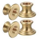 CLISPEED Messing Gewindeverbinder M10 Innengewinde Lampe T-verbinder für Lampenreparatur Tischlampen Rohrkupplung aus Massivem Messing