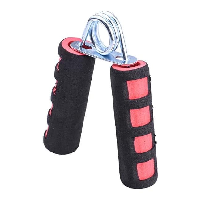 Grip Strength Trainer Kit with Hand Gripper Strengthener, Finger Exerciser, Forearm Workout Ring, Double-Sided Finger Stretcher(Gripster) and Stress Relief Ball (black grey)