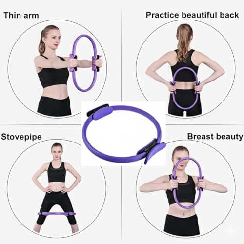 VORX LONDON Pilates Ring & Pedal Resistance Rope Set – Yoga Fitness Circle for Thighs, Core & Arms, Home Workout Toning, Stretching, Leg Exercise, Slimming Training Equipment for Women & Men - Image 5
