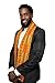 Dupsie's Kente African Print Stole/Sash -Made in Africa Perfect for Graduation Celebrations, Events, and Cultural shows, Choir, Clergy, Church, Schools and more