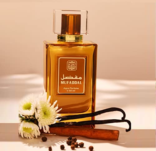 Naseem Mufaddal Aqua Perfume Alcohol Free With Composition Of Bergamot Cedar Musk Leather Long Lasting Arabian Fragrance For Men Extrait De Parfum 2.7 Fl Oz #TOP3