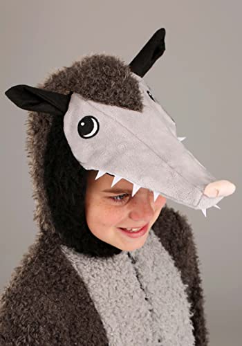 Disfraz infantil Fuzzy Possum con capucha y cubrezapatos miniatura 3