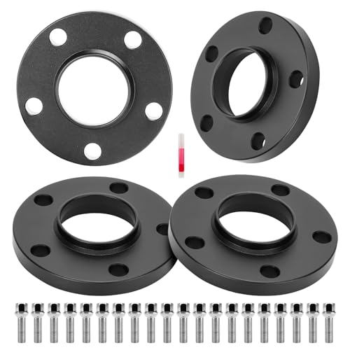 AEagle 5x112 Wheel Bolt Pattern 15mm Hubcentric Wheel Spacers Thread 14x1.5 Hub Bore 66.6mm for E350 E400 E43 E63 C230 C350 A4 S4 A5 S5 A6 S6 A7 A8, Forged Aluminum Wheel Adapters 4PCS