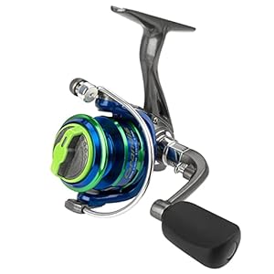 QualyQualy Moulinet Peche Spinning 5BB Moulinets pêche au Lancer léger et ultraléger Mini Moulinet de Pêche en Aluminium…