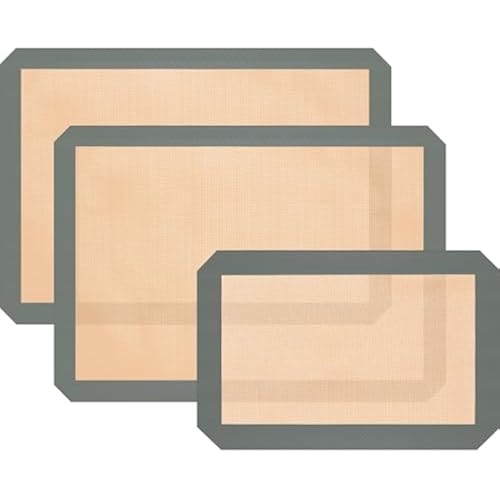 Koolstuffs Silicone Baking Mat, Nonstick and Reusable, 3 Pack