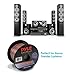 PYLE Speaker Zip Wire - 2 Tone Color Multi-Purpose 16 Gauge Audio Wire, 100 ft. Spool of Speaker Cable for Home Entertainment & Hi-Fi Systems | PSC16100