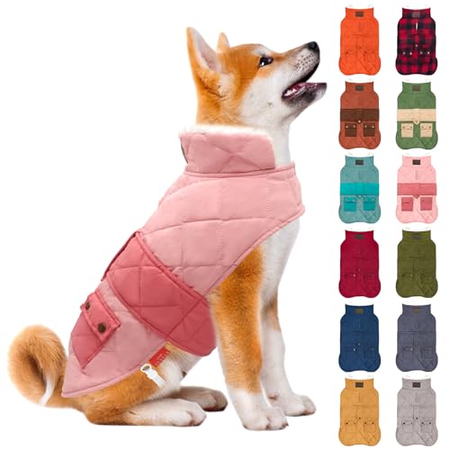 KYEESE Waterproof & Windproof Dog Coat for Small Dogs Puffer Jacket