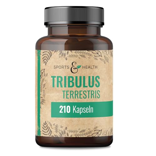 Tribulus Terrestris hochdosiert – 210 Kapseln – 90% Saponine – Vegan – Frei von Zusatzstoffen