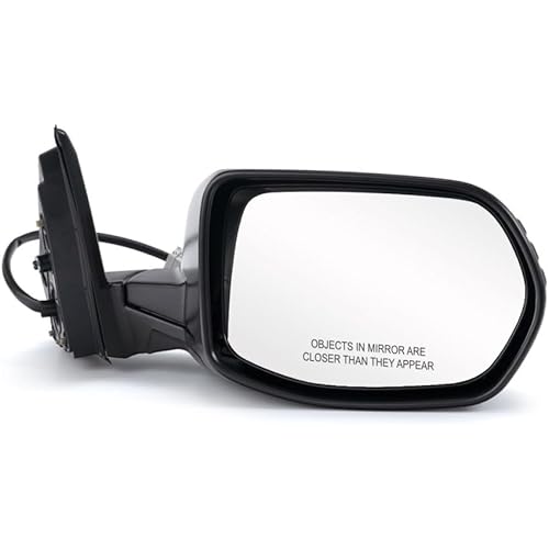 For Honda CR-V 2007 08 09 10 2011 Door Mirror Passenger Side | Power | Non-Heated | Manual Folding | Textured Black | Replacement For 76200SWAA02 | HO1321226