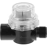 PRETYZOOM Wasserpumpen Siebfilter 1/2 Zoll mit Edelstahl 50 mesh Inline Sieb Transparenter Vorfilter für Hauswasserwerke Schlammfilter zur Pumpenlebensdauerverlängerung
