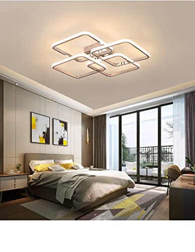 CHAVELA Modern Led Chandeleir Lighting Compatible with Living Room BedRoom Chrome Plating Kitchen Chandelier Indoor Hanging Lamps,Modern Vintage