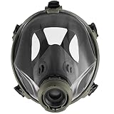 MIRA Safety CM-I01 Full-Face Industrial-Grade Gas Mask with 40mm NATO Filter Compatibility and Advanced Valve Design (Olive Green)