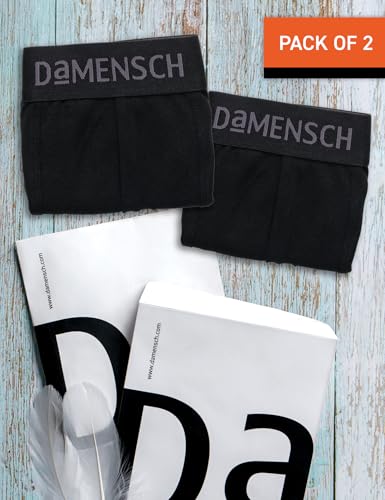 Image of DaMENSCH Fresh Mint Solid Underwear For Men Combo, Breathable Innerwear, Cotton Trunks For Men Pack, Anti-Rash Waistband Underwear, Moisture Wicking Trunks, Peppermint Finished Men Underwear Pack of 2