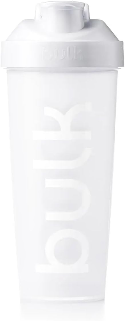 Iconic Shaker Bottle, 750ml, Ice White, Leak-Proof, BPA-Free, Wire Mixing Ball for Lump-Free Shakes, Convenient Carry Handle, Transparent Fill Level, Dishwasher Safe