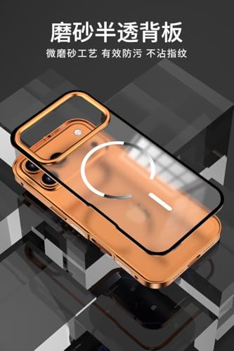 Coque iPhone 17 Pro Max magnétique cadre métal antichoc noir - 5