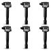 Pack of 6 Ignition Coils for 2008-2016 Acura Honda - Accord Odyssey Pilot Ridgeline RDX RL TL MDX TSX ZDX - 3.5L 3.7L Compatible with UF624 30520-RN0-A01